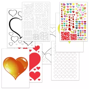 ¡Crea tus propios corazones personalizados! Plantillas gratis para imprimir y recortar corazones