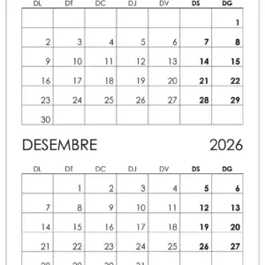 Calendari novembre, desembre 2026 calendari-novembre-desembre-2026