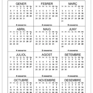 Quants dissabtes hi ha el 2025? Quants dissabtes hi ha el 2025