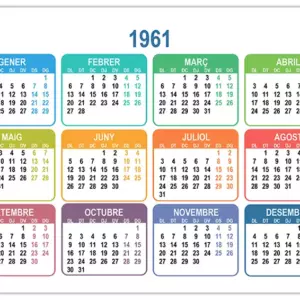 calendari-1961