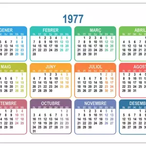 Calendari 1977 calendari-1977
