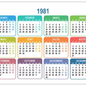 Calendari 1981 calendari-1981